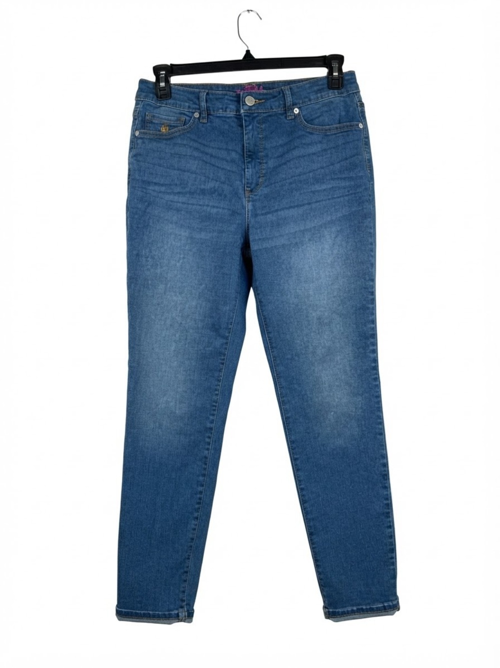 Gloria Vanderbilt Straight Leg Jeans in Medium Blue
